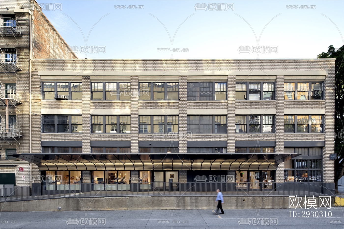 现代展览展厅效果图下载（渲染图3）