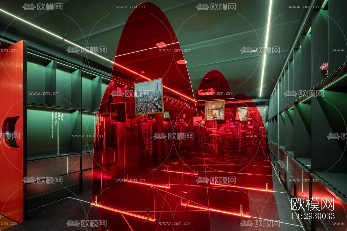 后现代展览展厅效果图下载（渲染图12）