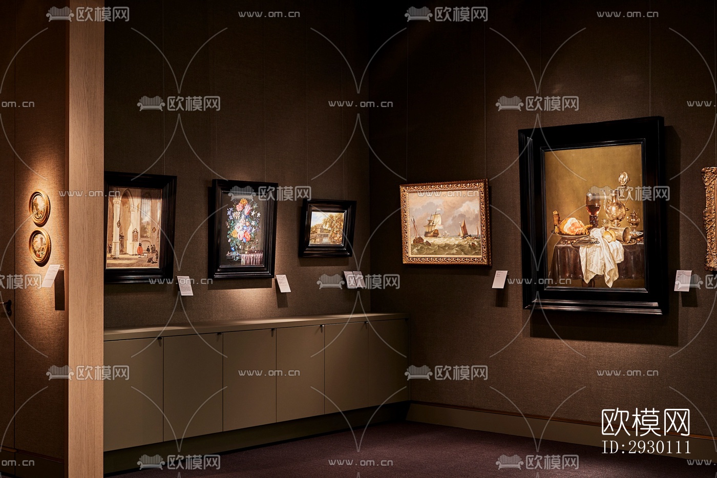 欧式展览展厅效果图下载（渲染图9）