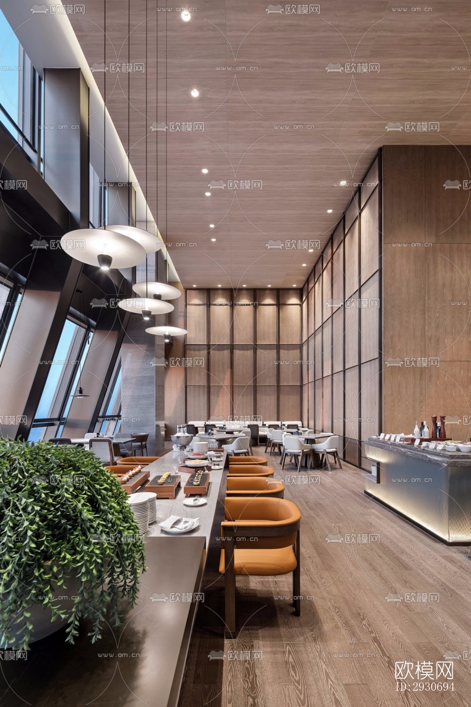 现代酒店民宿效果图下载（渲染图4）