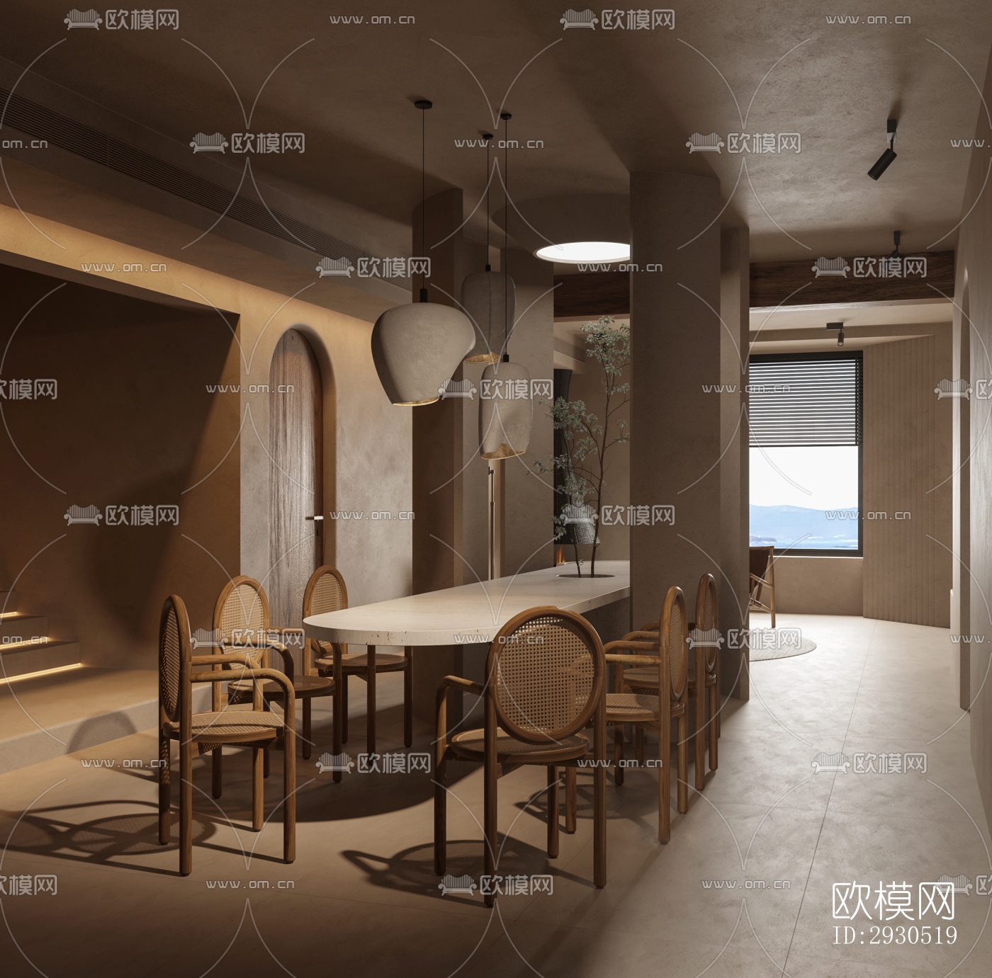 侘寂酒店民宿效果图下载（渲染图12）