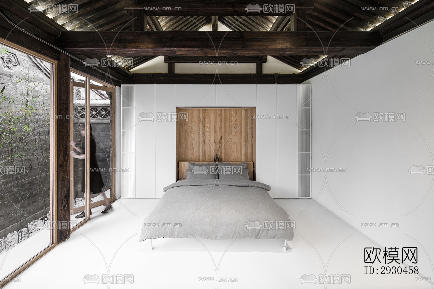 中式酒店民宿效果图下载（渲染图12）