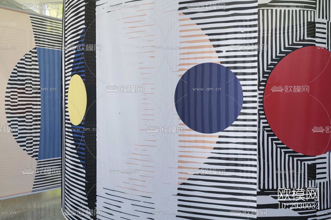 后现代展览展厅效果图下载（渲染图5）