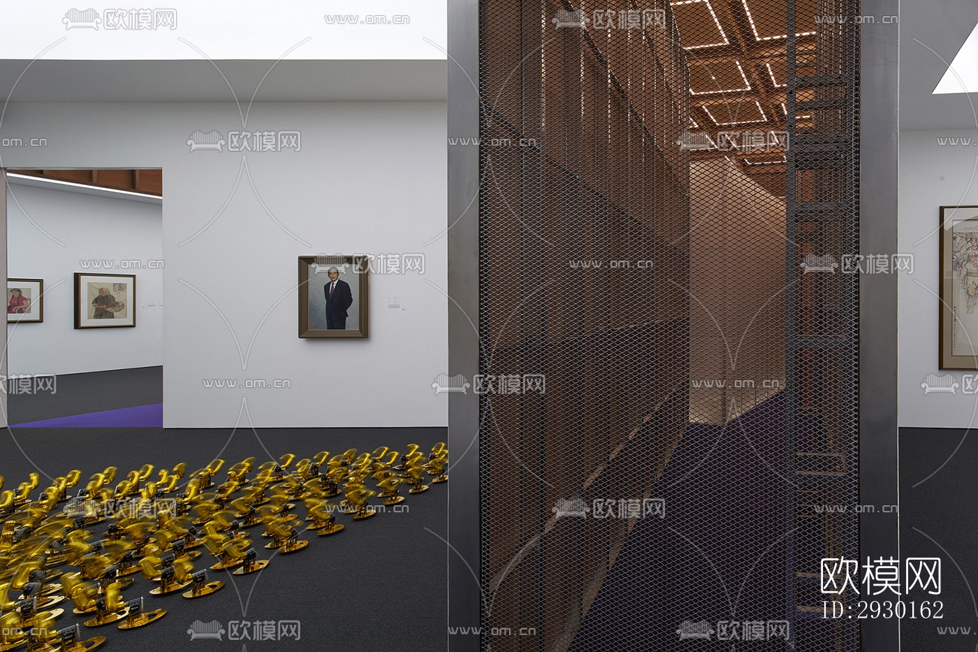 现代展览展厅效果图下载（渲染图17）