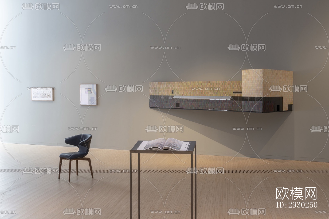 现代展览展厅效果图下载（渲染图8）