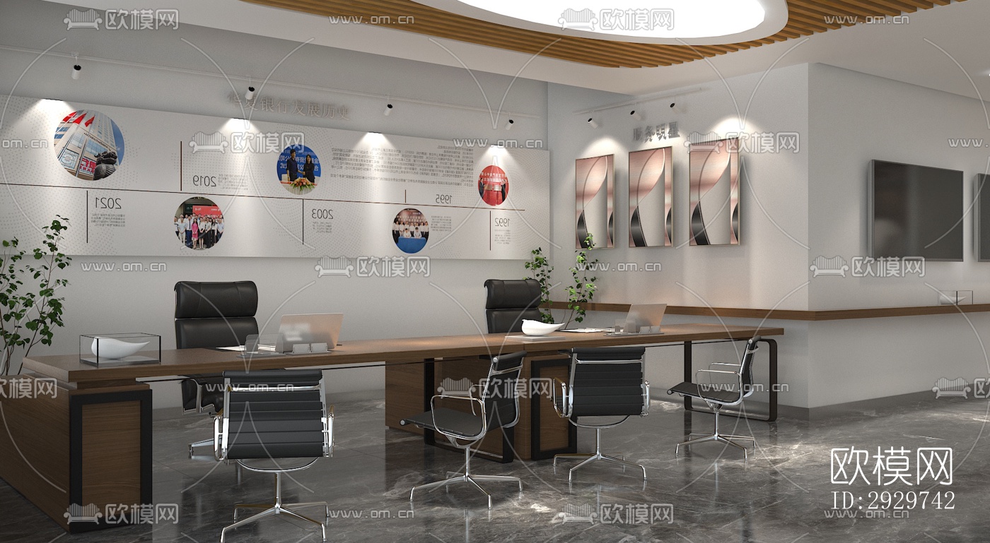 新中式银行效果图下载（渲染图8）