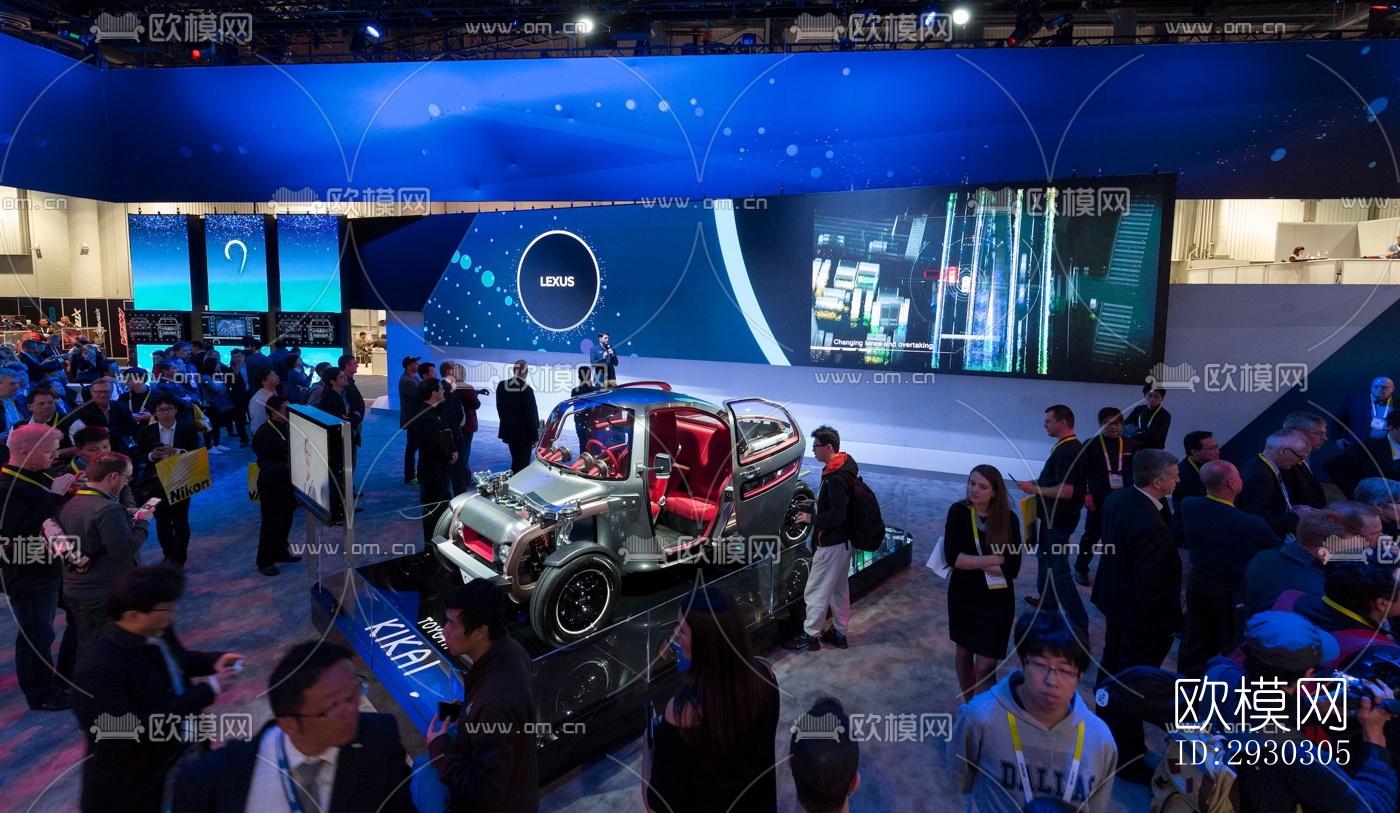 现代展览展厅效果图下载（渲染图5）