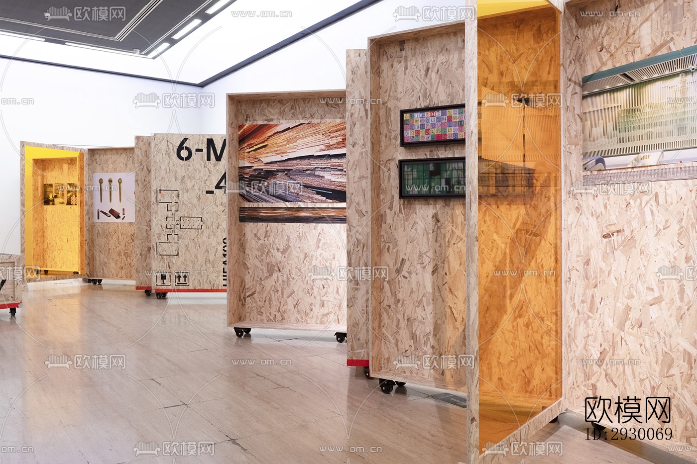 工业风展览展厅效果图下载（渲染图4）