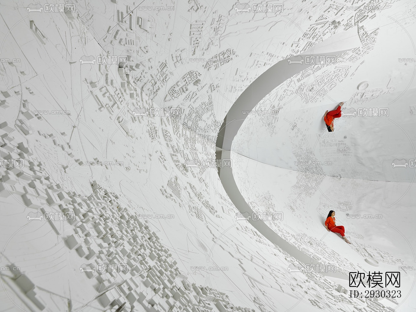 现代展览展厅效果图下载（渲染图3）