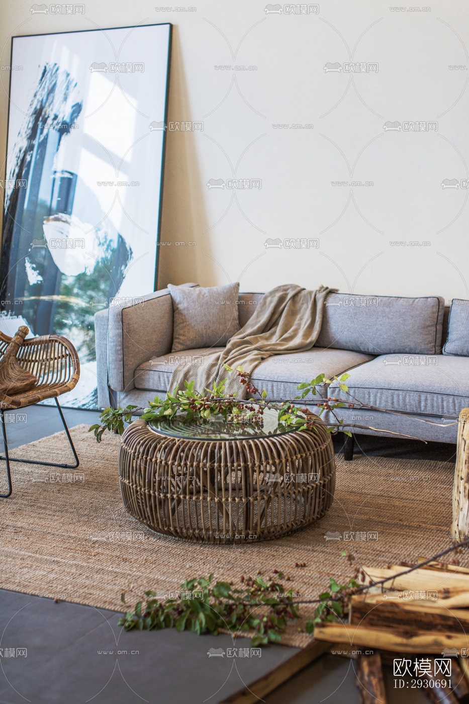 现代酒店民宿效果图下载（渲染图5）