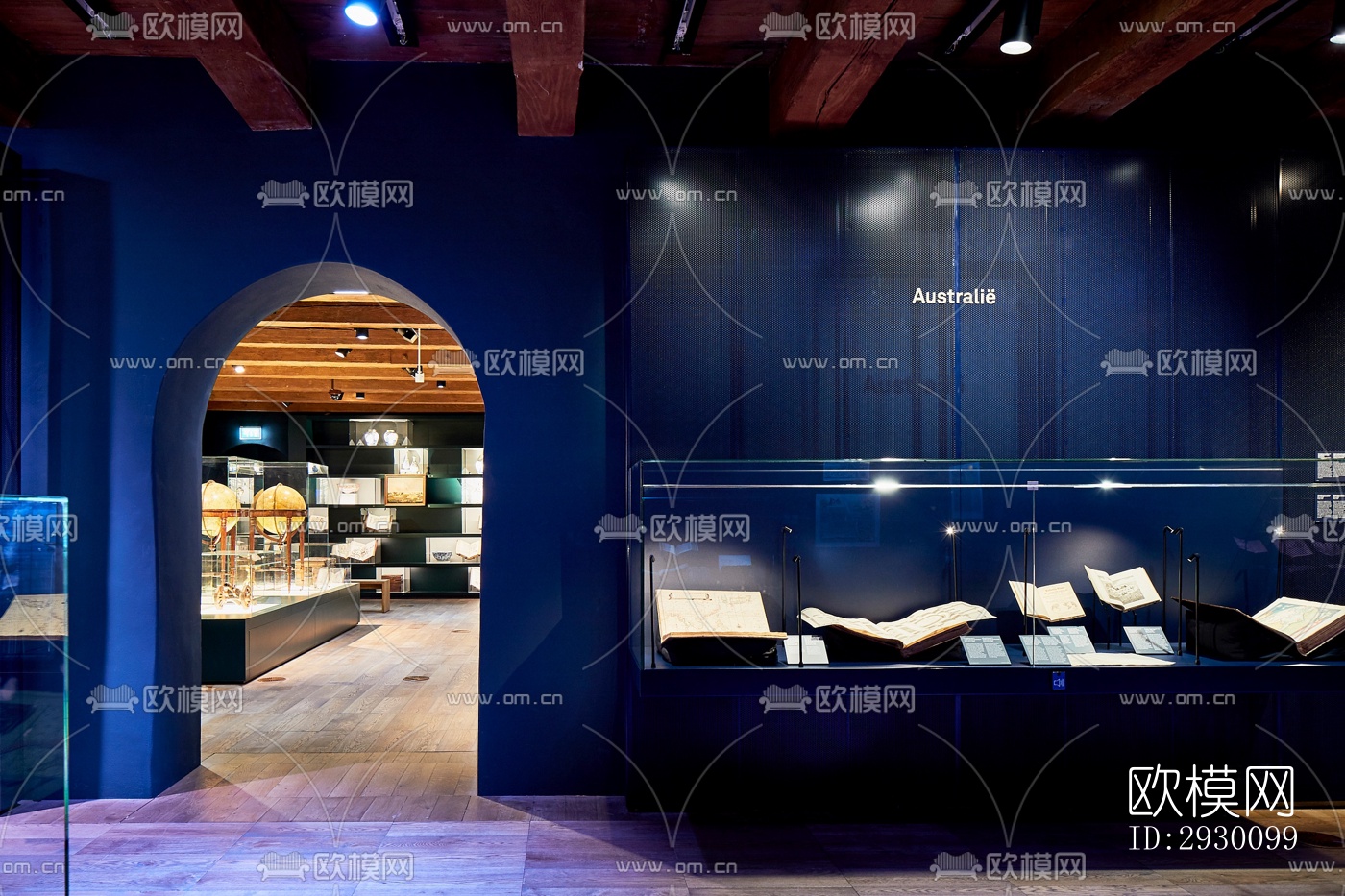 工业风展览展厅效果图下载（渲染图9）