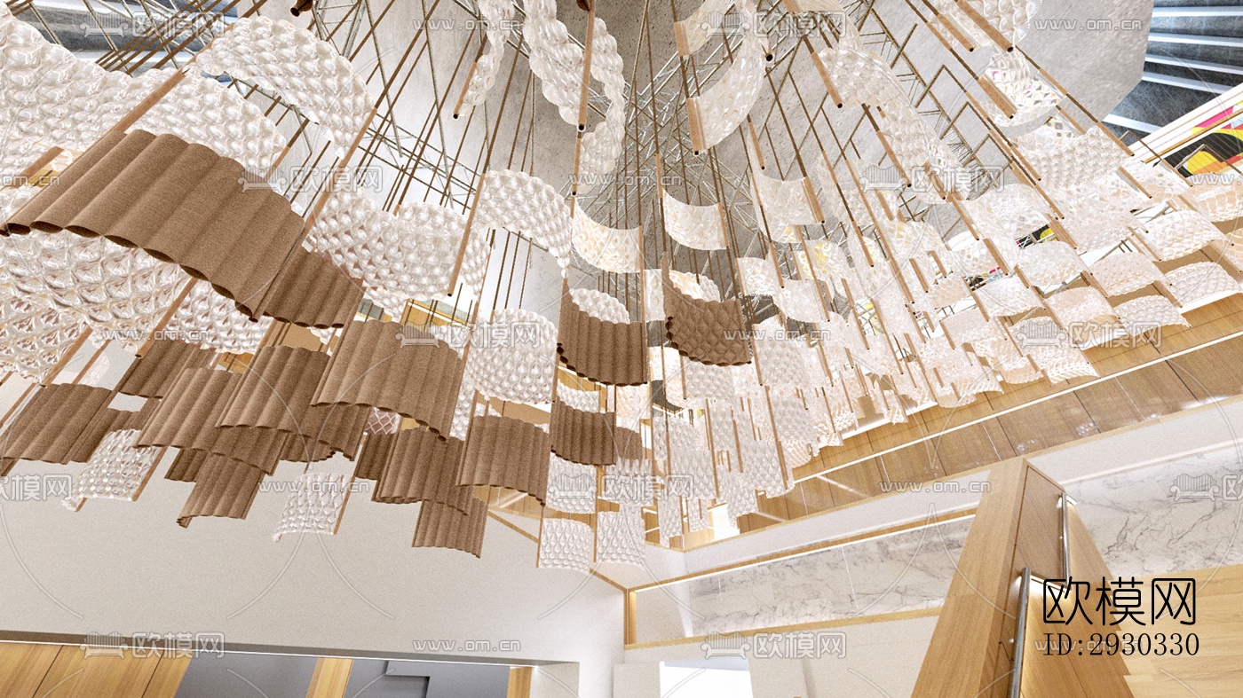 现代展览展厅效果图下载（渲染图13）