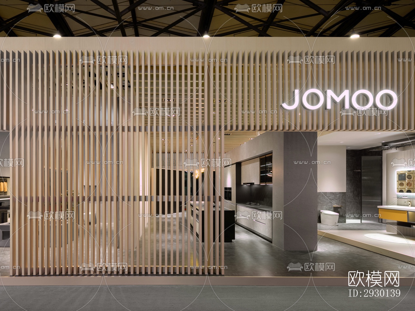 现代展览展厅效果图下载（渲染图6）