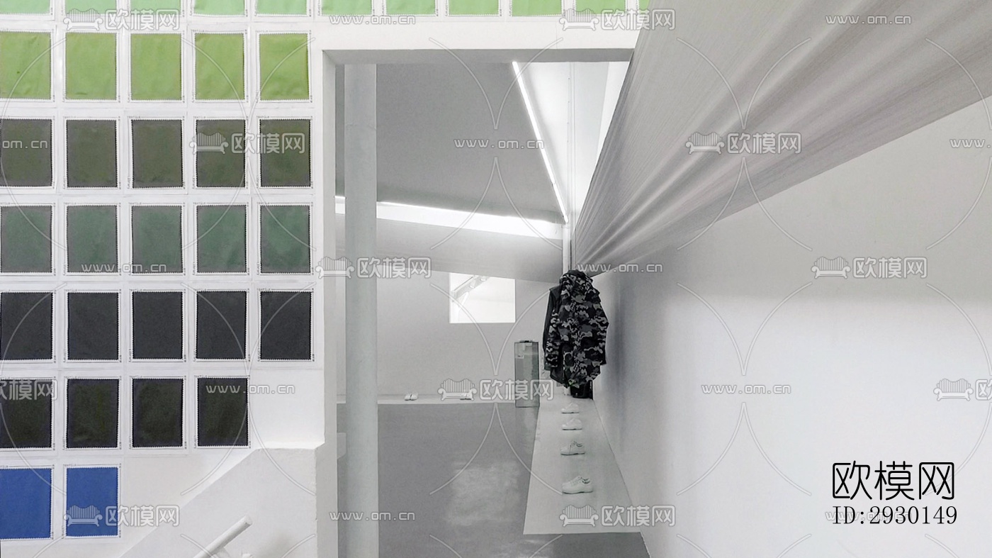 现代展览展厅效果图下载（渲染图4）