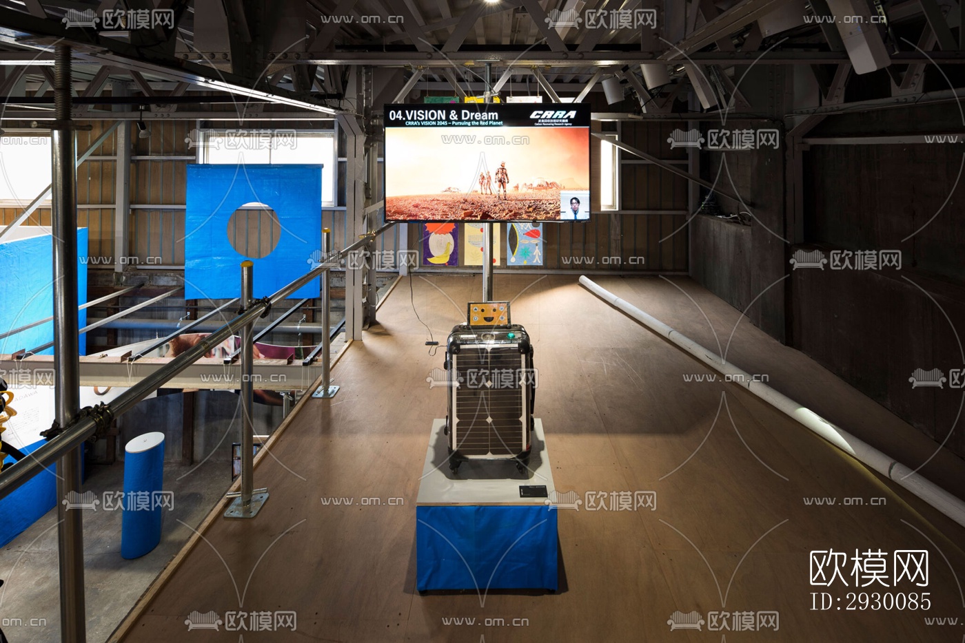 工业风展览展厅效果图下载（渲染图15）