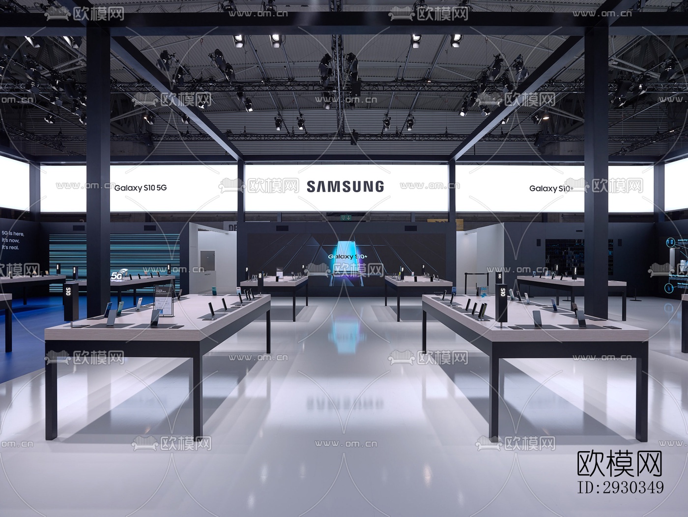 现代展览展厅效果图下载（渲染图7）