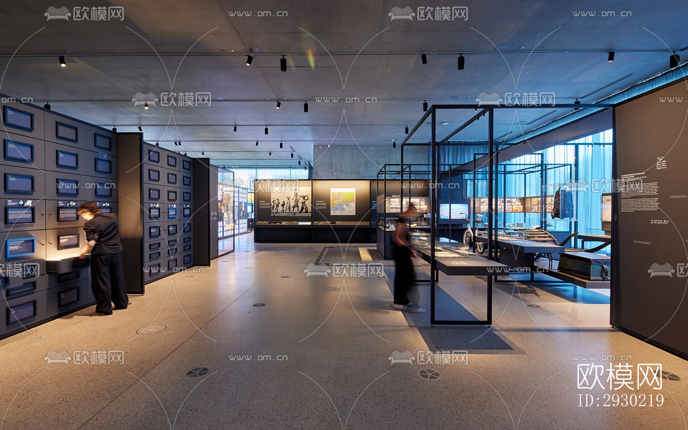 现代展览展厅效果图下载（渲染图4）