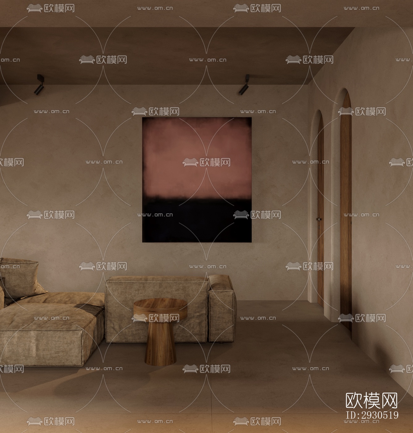 侘寂酒店民宿效果图下载（渲染图7）