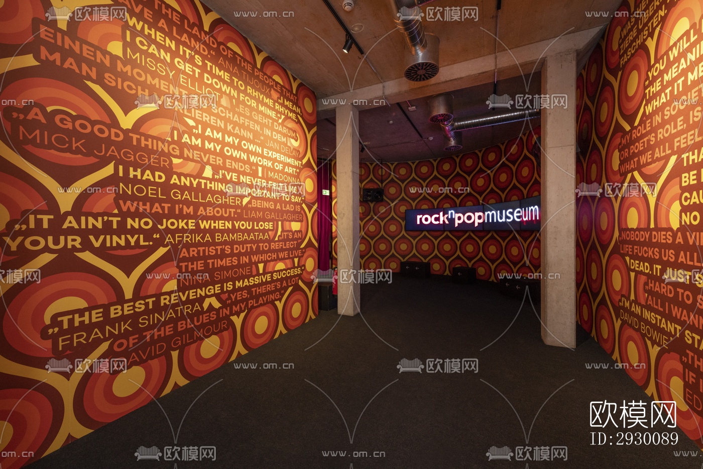 工业风展览展厅效果图下载（渲染图4）