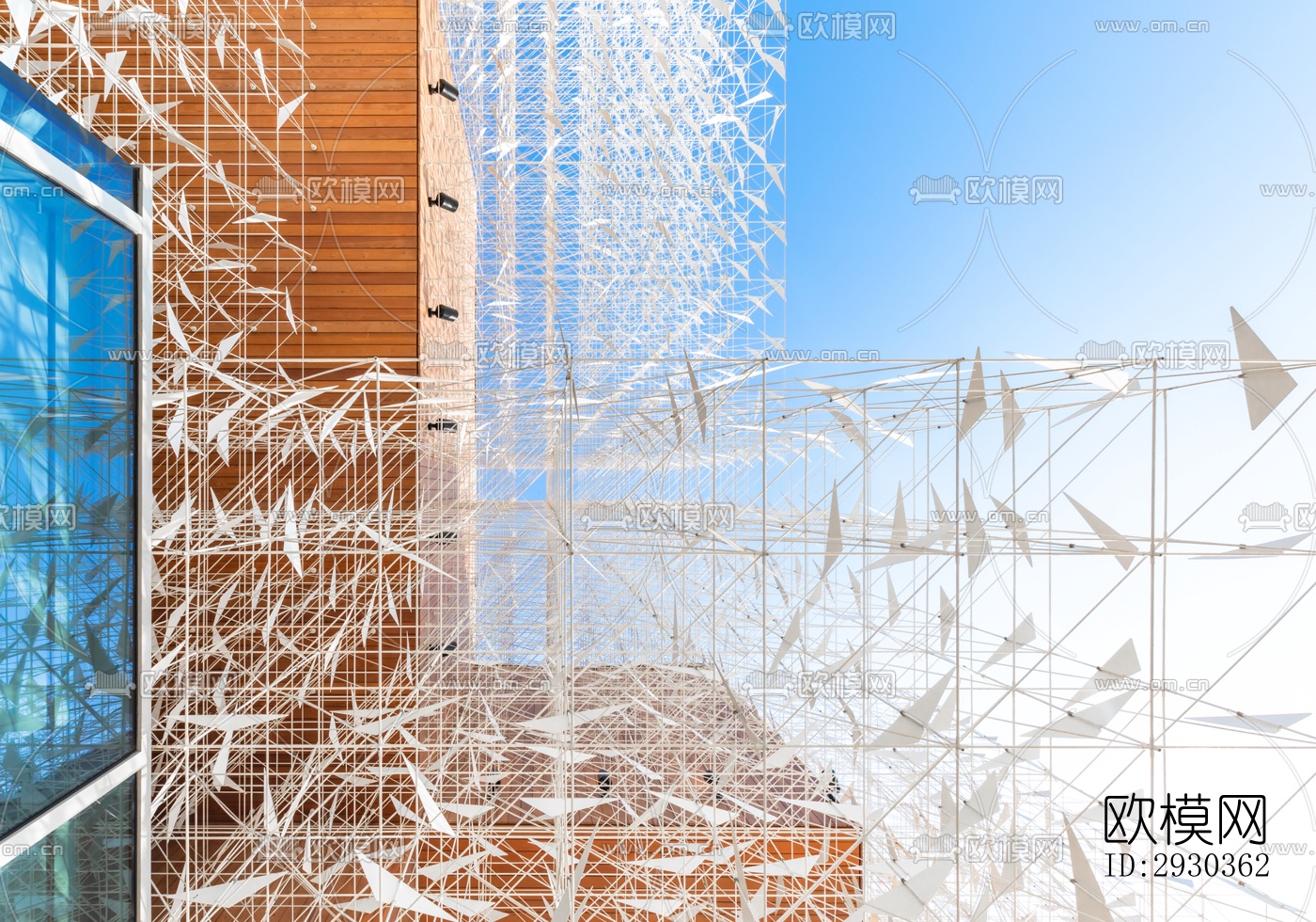 现代展览展厅效果图下载（渲染图2）