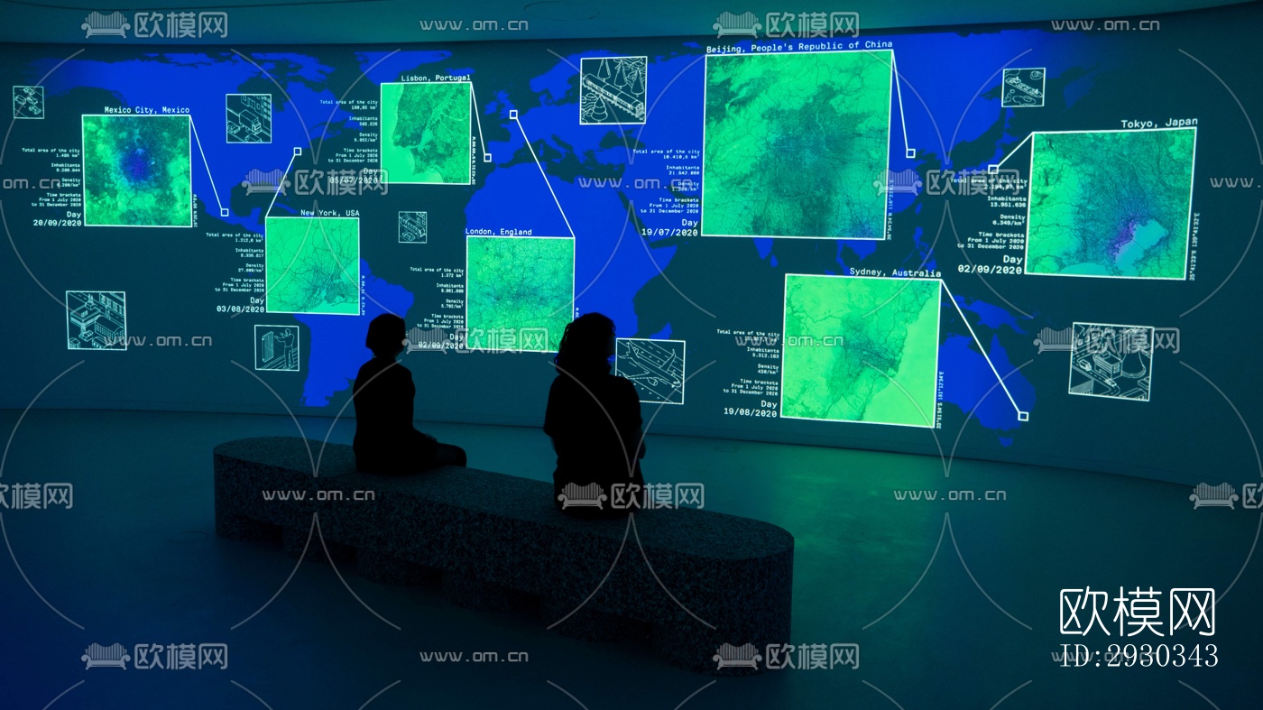 现代展览展厅效果图下载（渲染图10）