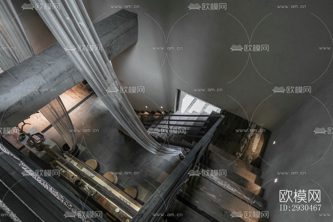 中式酒店民宿效果图下载（渲染图8）