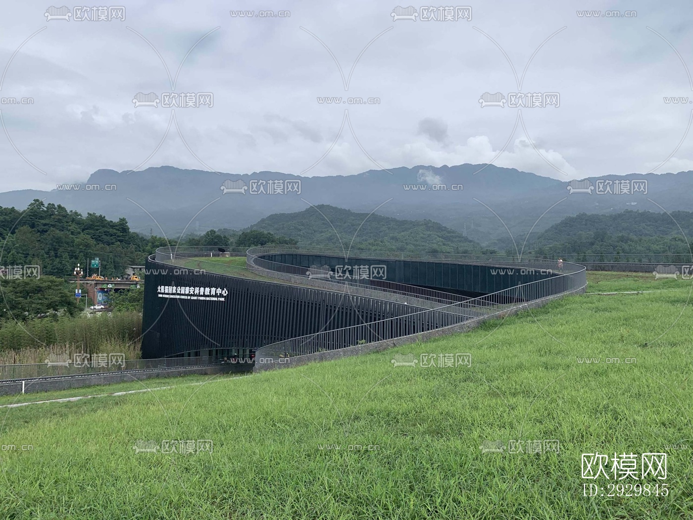 现代文体建筑效果图下载（渲染图4）