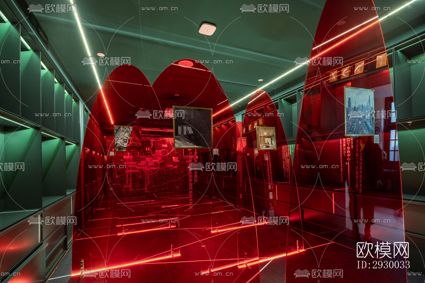 后现代展览展厅效果图下载（渲染图11）