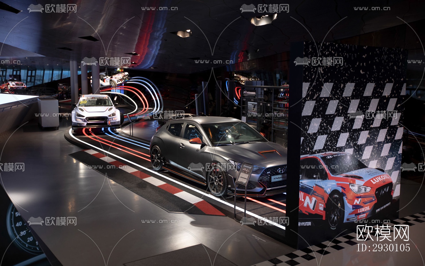 工业风展览展厅效果图下载（渲染图3）