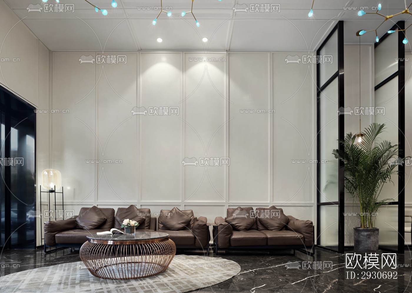 现代酒店民宿效果图下载（渲染图11）