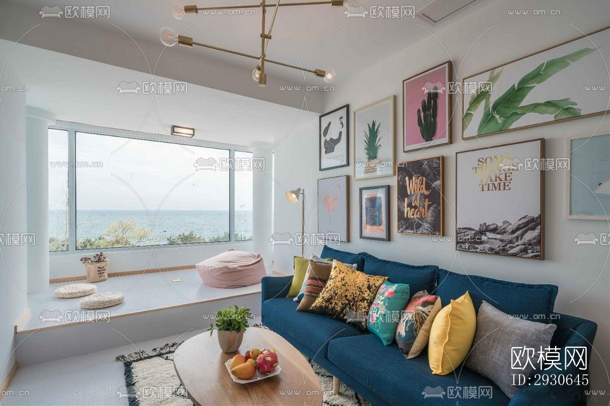 现代酒店民宿效果图下载（渲染图9）