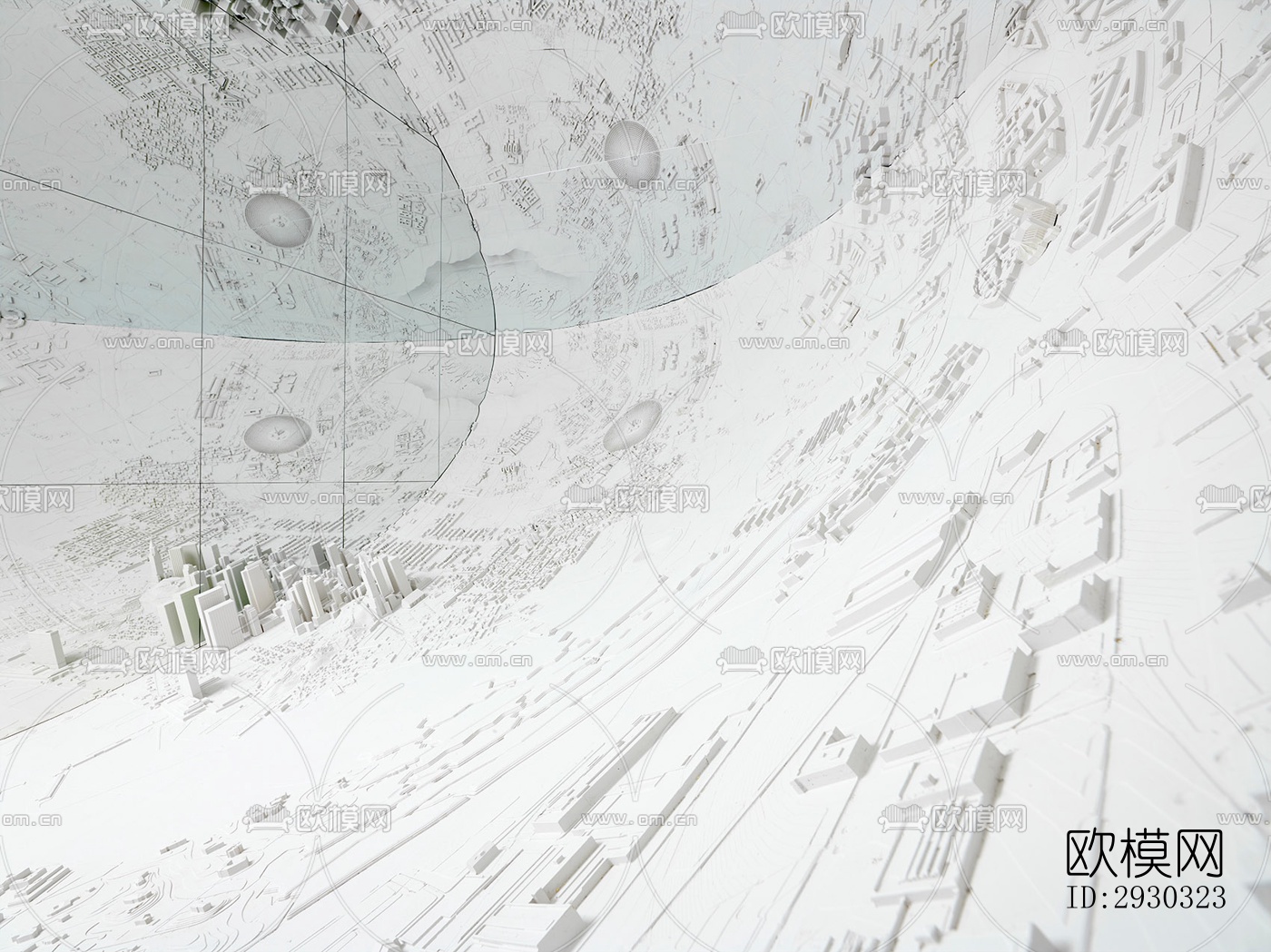 现代展览展厅效果图下载（渲染图8）