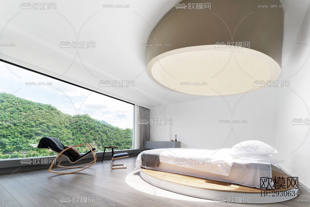 现代酒店民宿效果图下载（渲染图3）