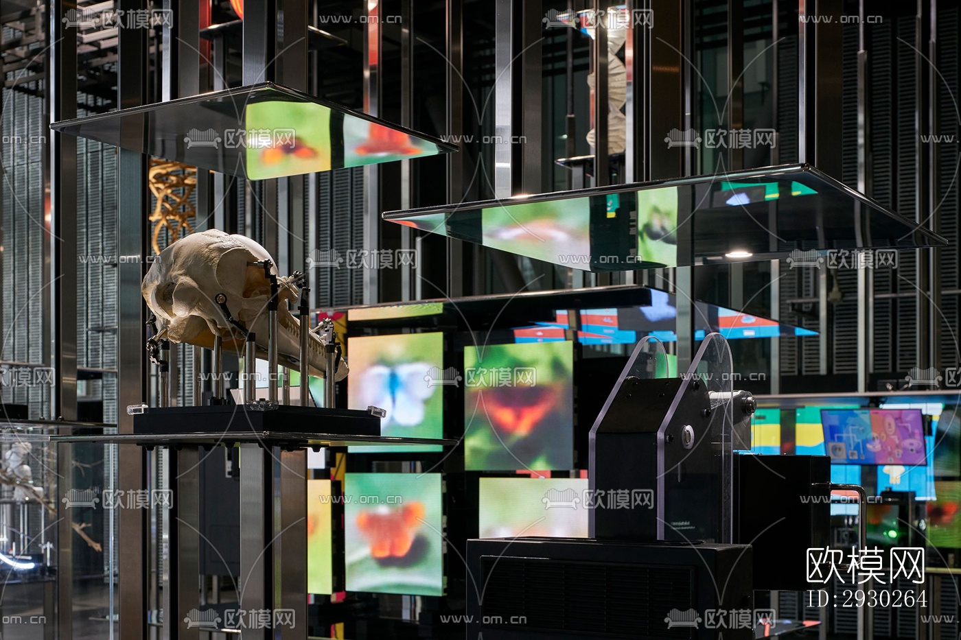 现代展览展厅效果图下载（渲染图9）