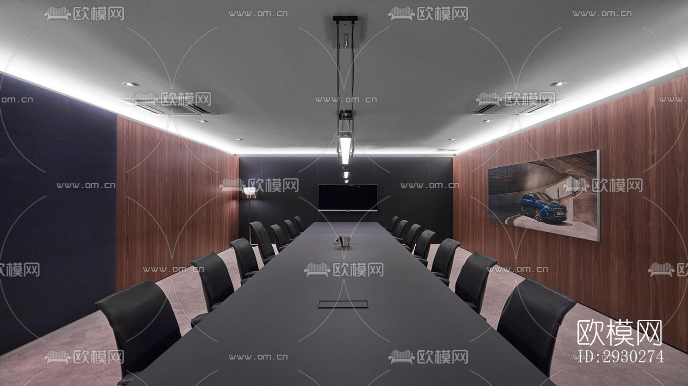 现代展览展厅效果图下载（渲染图7）