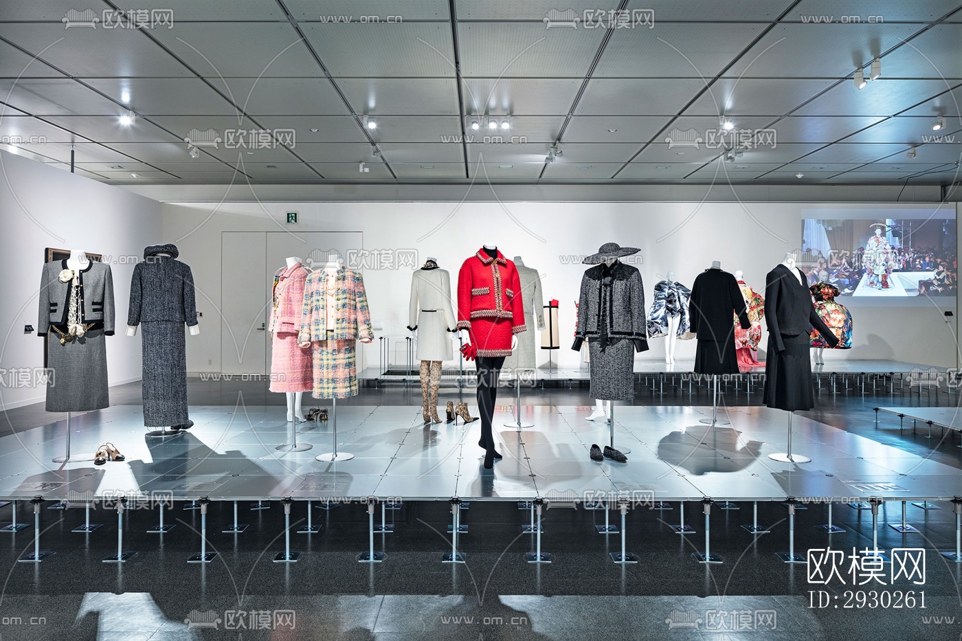 现代展览展厅效果图下载（渲染图5）