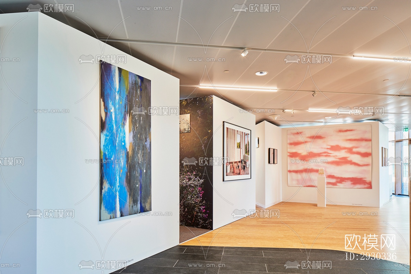 现代展览展厅效果图下载（渲染图11）