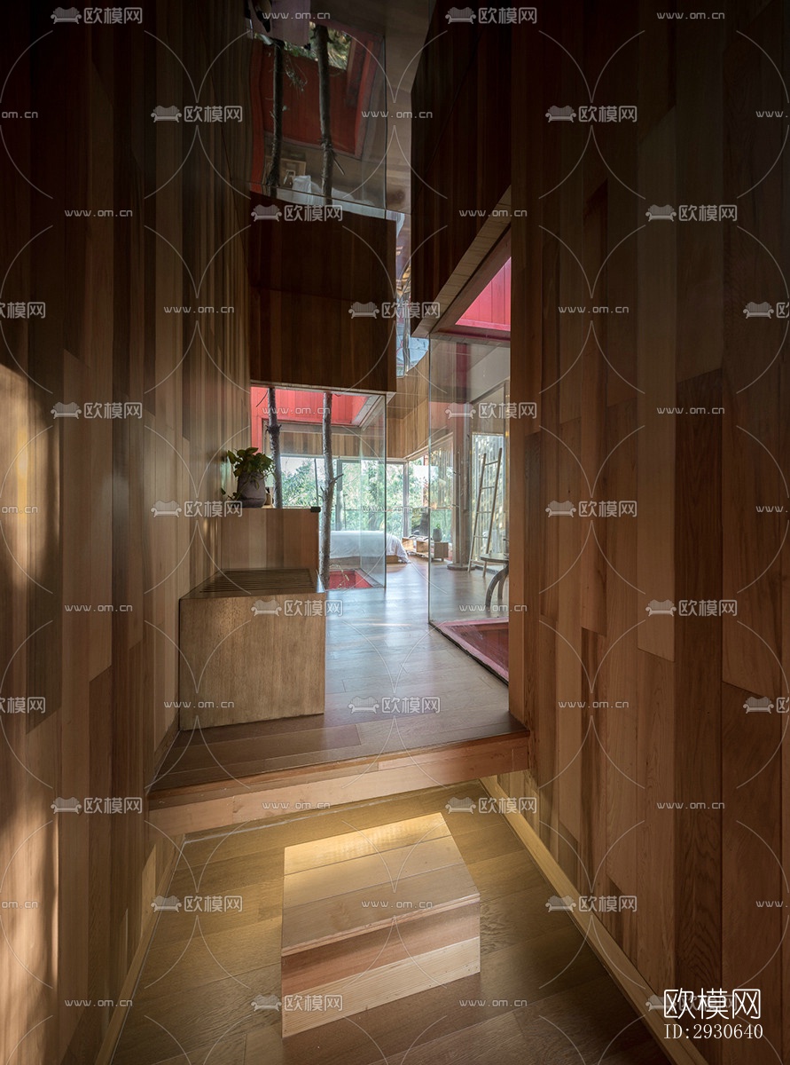 现代酒店民宿效果图下载（渲染图8）