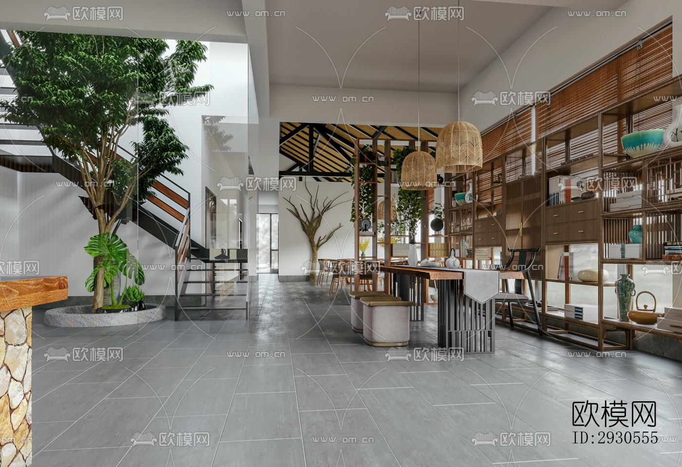 北欧酒店民宿效果图下载（渲染图4）