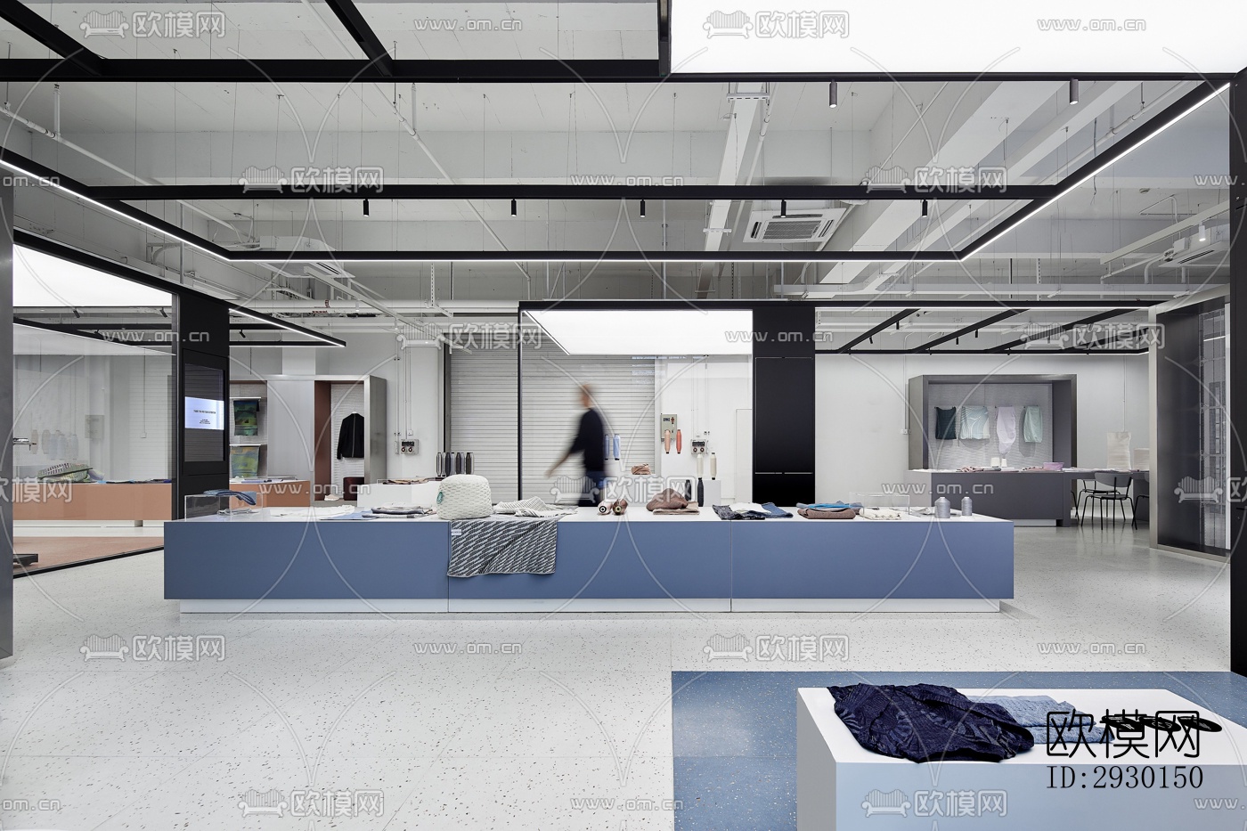 现代展览展厅效果图下载（渲染图6）