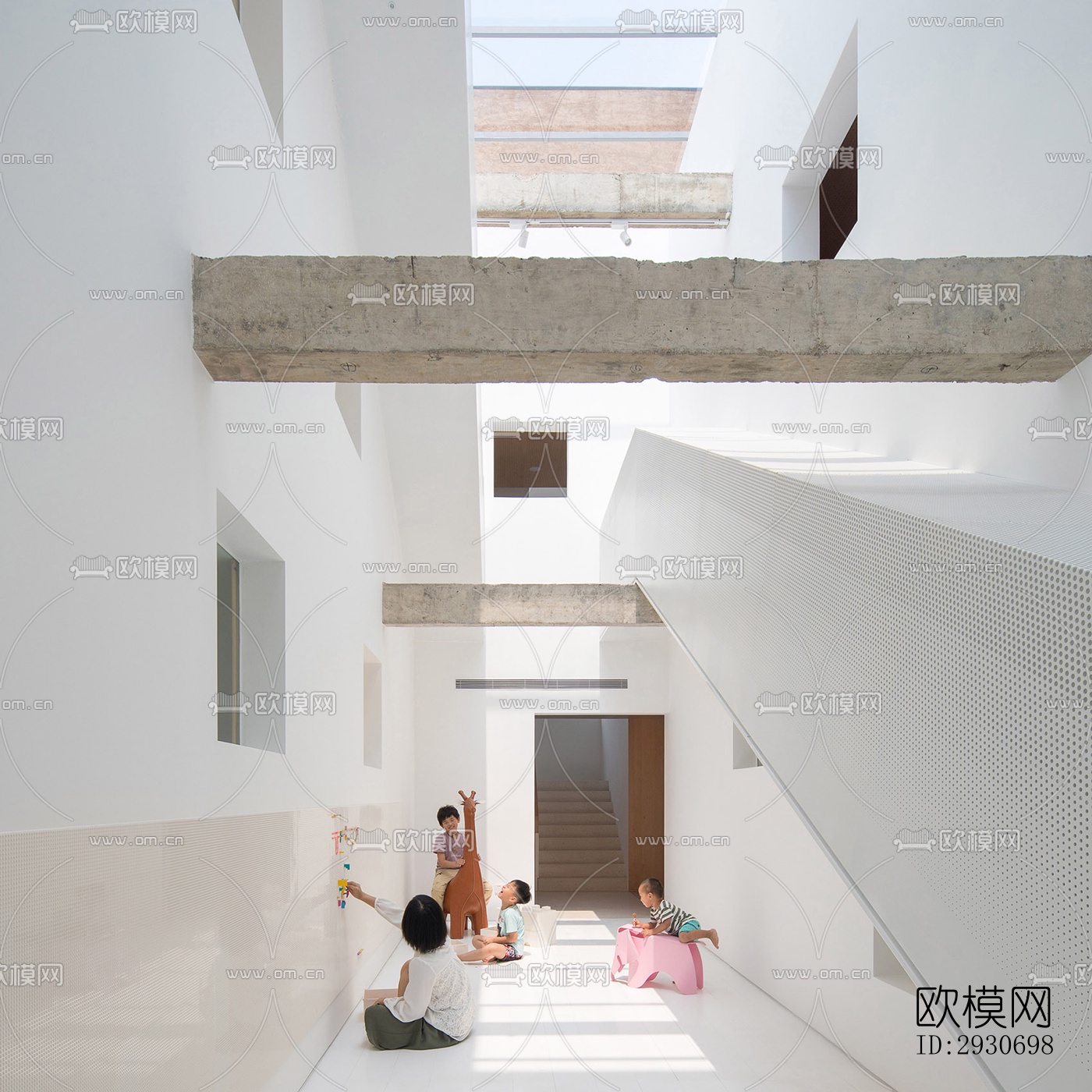 现代酒店民宿效果图下载（渲染图14）