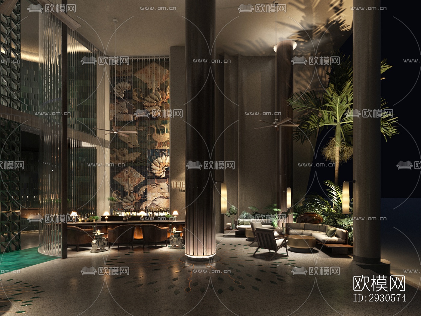 后现代酒店民宿效果图下载（渲染图14）