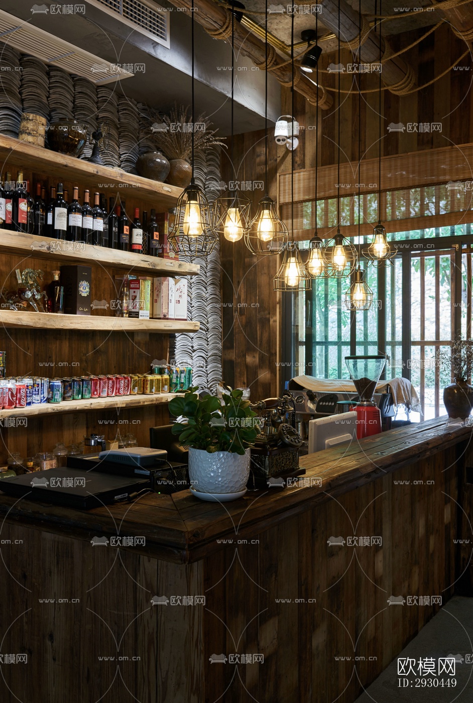 中式酒店民宿效果图下载（渲染图3）