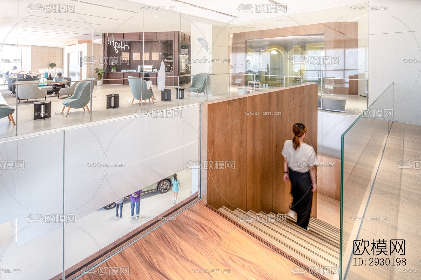 现代展览展厅效果图下载（渲染图6）