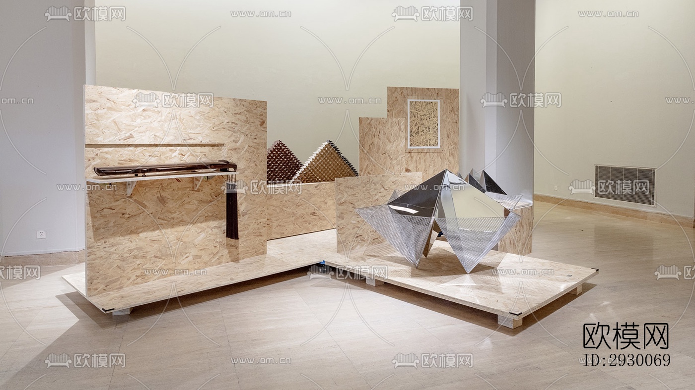 工业风展览展厅效果图下载（渲染图14）