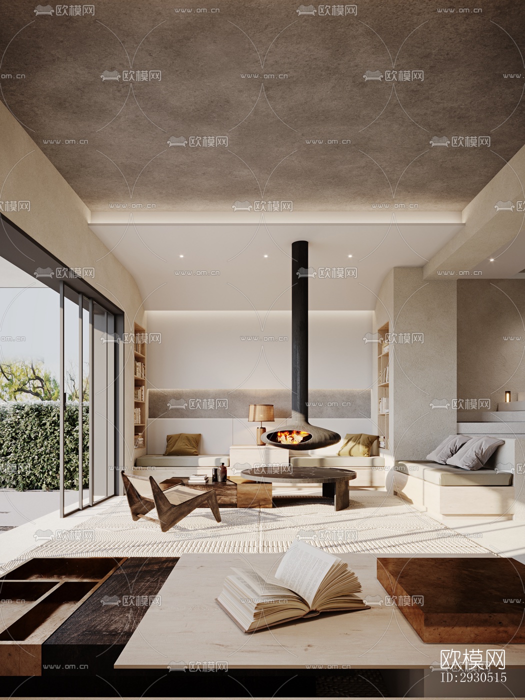 侘寂酒店民宿效果图下载（渲染图7）