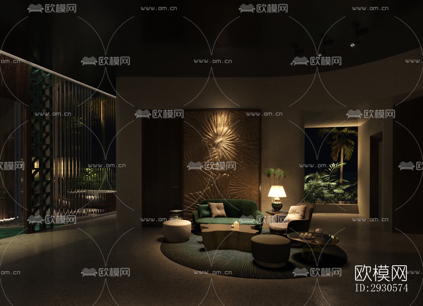 后现代酒店民宿效果图下载（渲染图3）