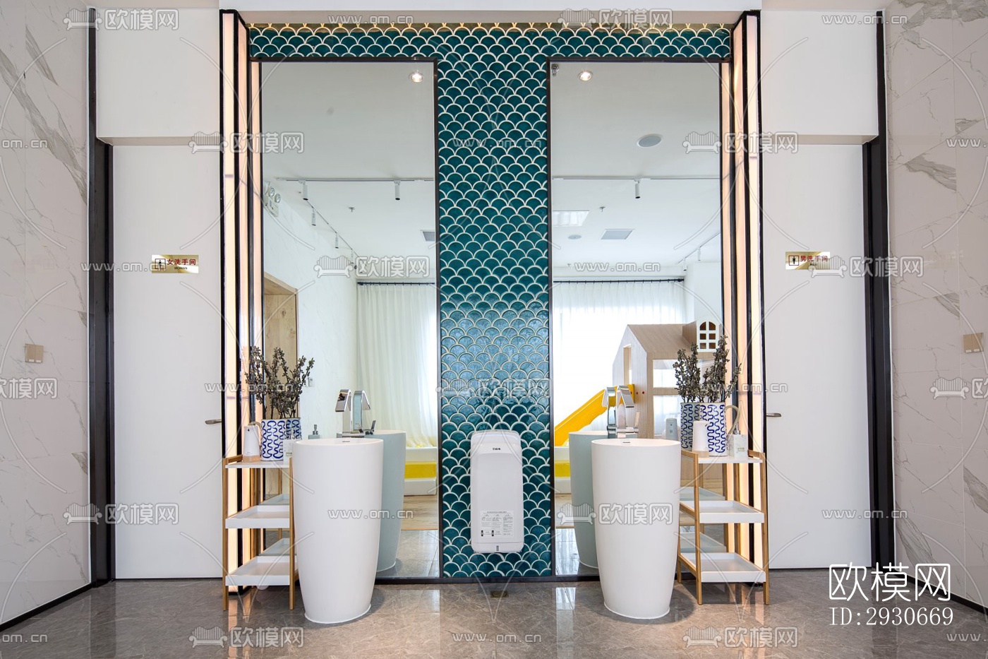 现代酒店民宿效果图下载（渲染图7）