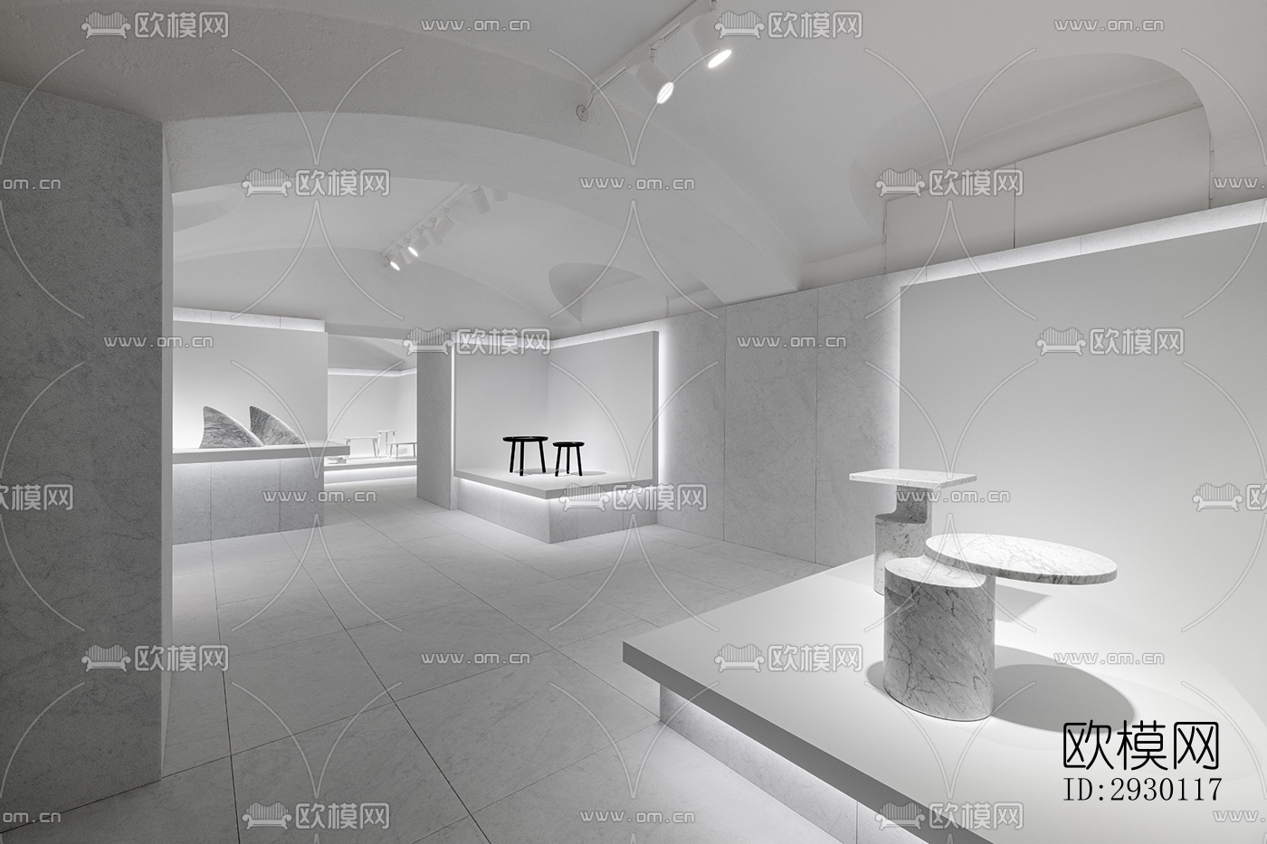 欧式展览展厅效果图下载（渲染图7）