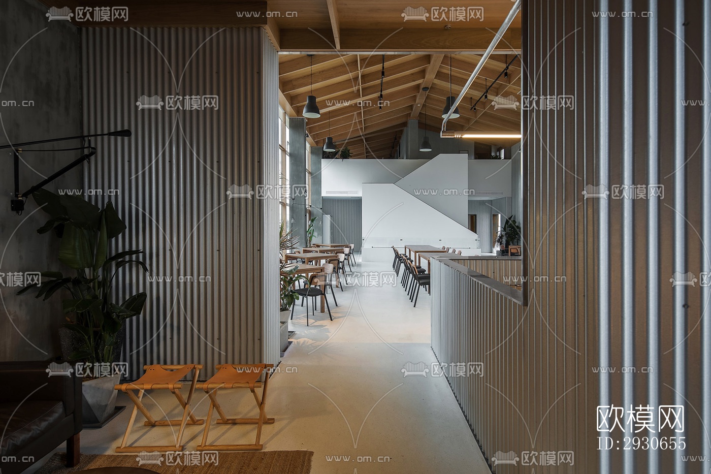 现代酒店民宿效果图下载（渲染图9）